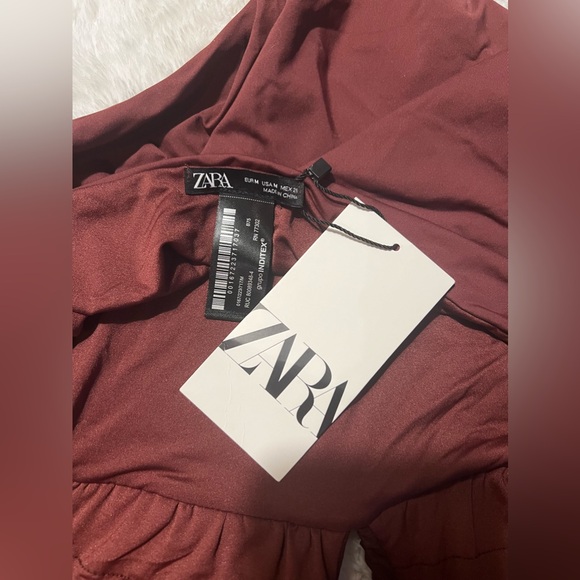 ZARA NEW PLEATED SWIMSUIT - Picture 3 of 3